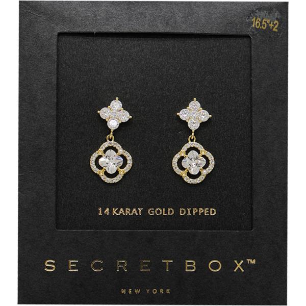 SECRET BOX CZ EARRING