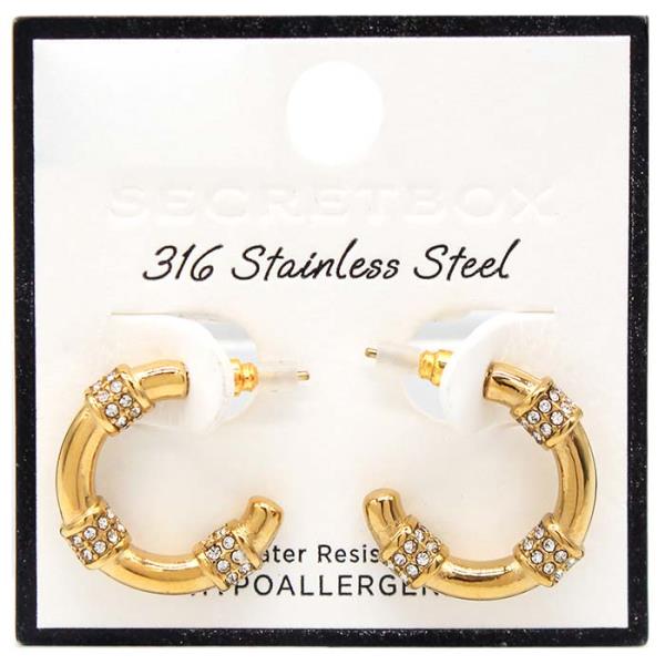 STAINLESS STEEL HOOP EARRING