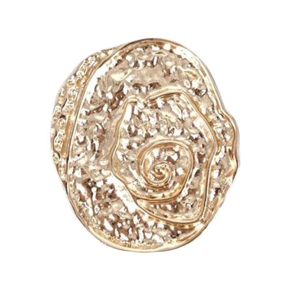 TEXTURED OVAL BROOCH