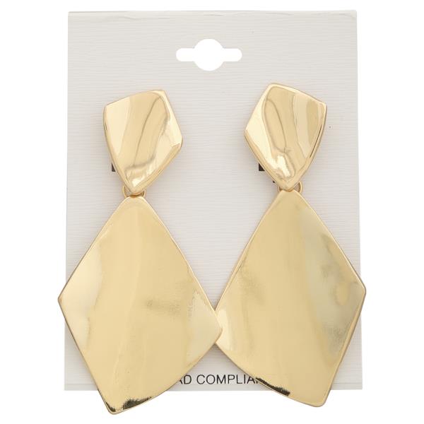 GEOMETRIC DOUBLE DROP EARRING