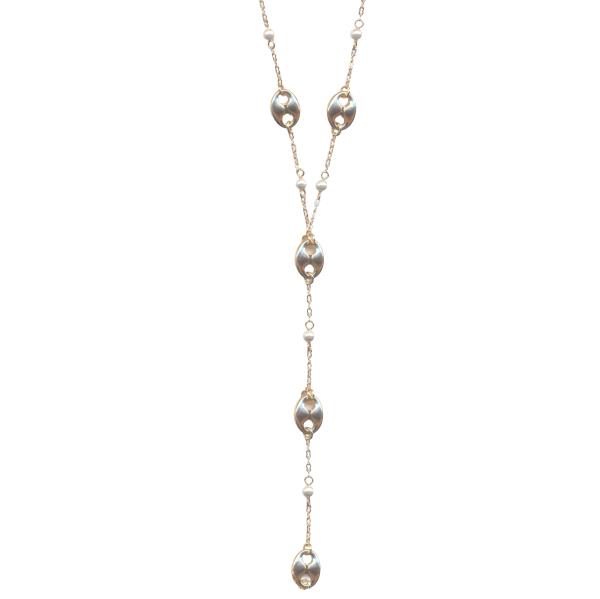 PEARL Y LARIAT NECKLACE