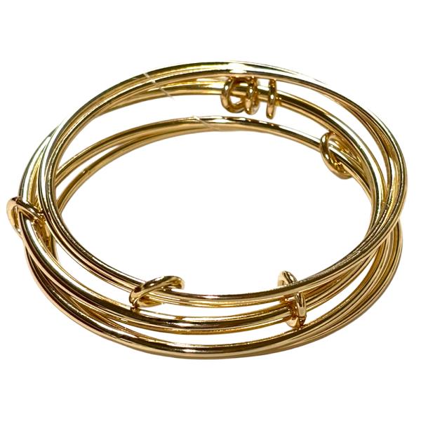 METAL BALL BANGLE BRACELET