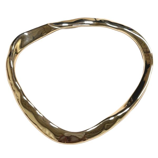 METAL HAMMERED BANGLE BRACELET