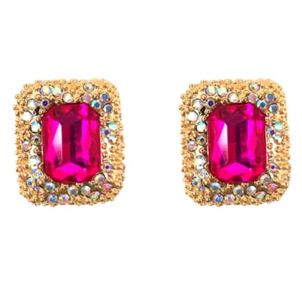 RHINESTONE POST EARRING