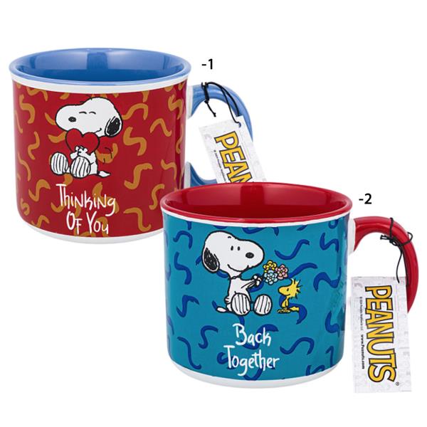 PEANUTS SNOOPY SONGS STONEWARE MUG
