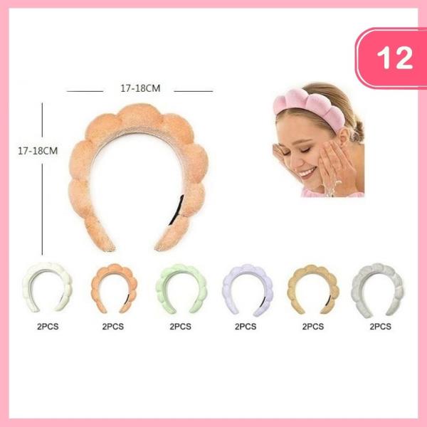 CHUNKY SPA HEADBAND (12 UNITS)