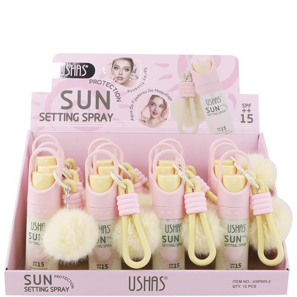 USHAS SUN PROTECTION SETTING SPRAY (12 UNITS)