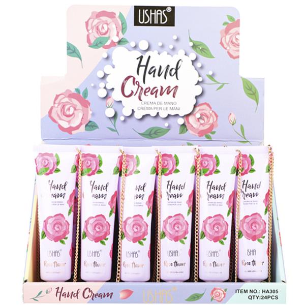 USHAS ROSE HAND CREAM (24 UNITS)