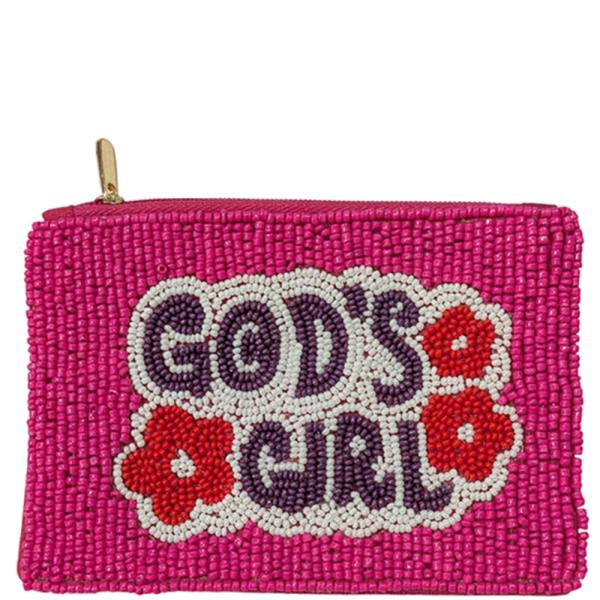 SEED BEAD GODS GIRL COIN PURSE BAG