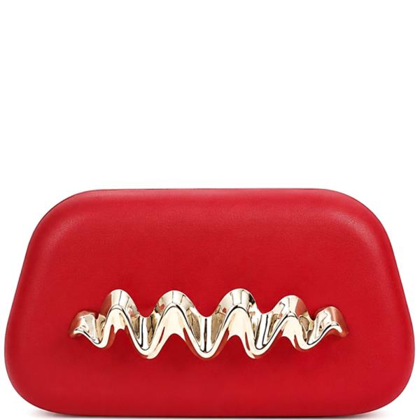 WAVE METALLIC EVENING CLUTCH BAG