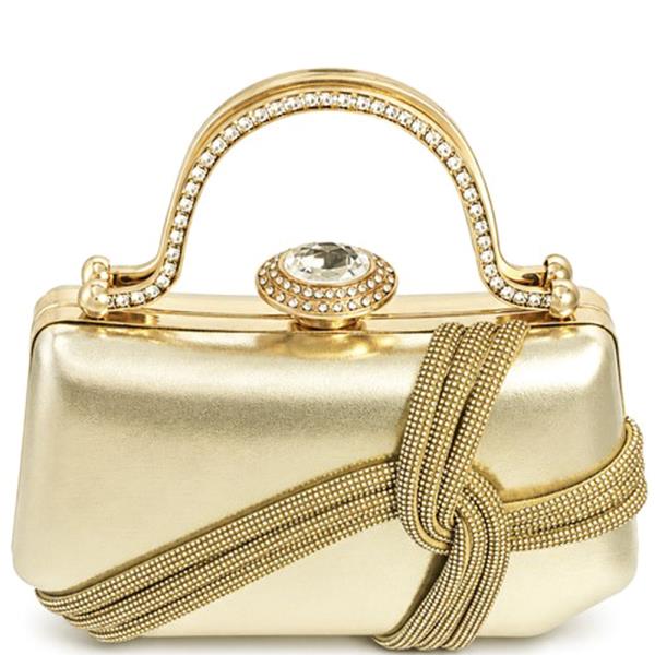EMBELLISHED RHINESTONE CRYSTAL DESIGN EVENING BAG