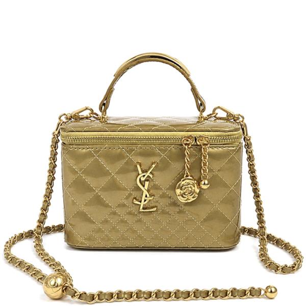 QUILTED FASHION DESIGN HANDLE CROSSBODY BAG
