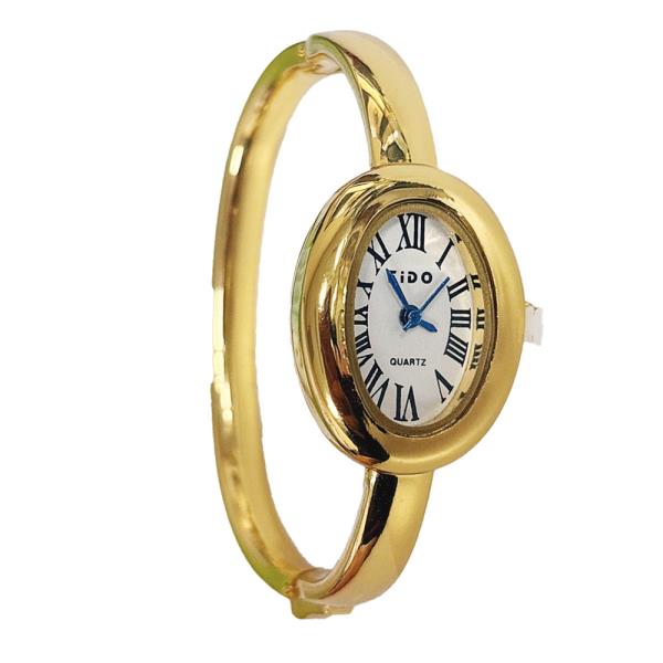 OVAL HINGE BANGLE WATCH BRACELET