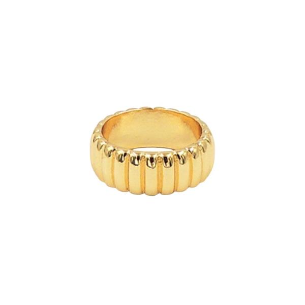 18K TEXTURED BAND RING