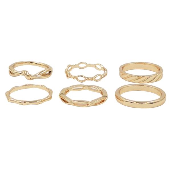 6PC BAMBOO RING BAND