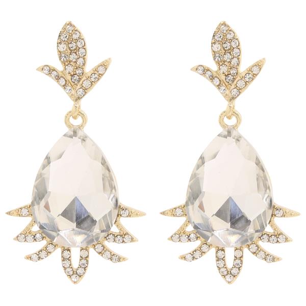 RHINESTONE DROP DANGLE EARRING