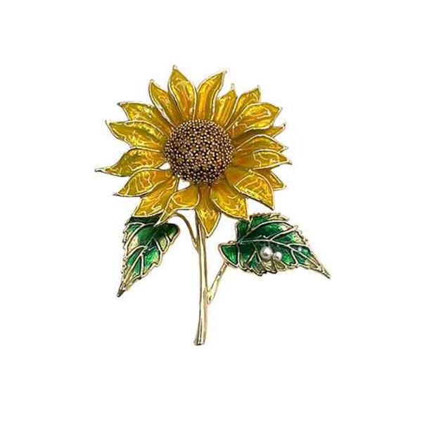 SUNFLOWER BROOCH