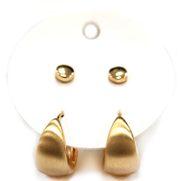 POST HOOP EARRING SET