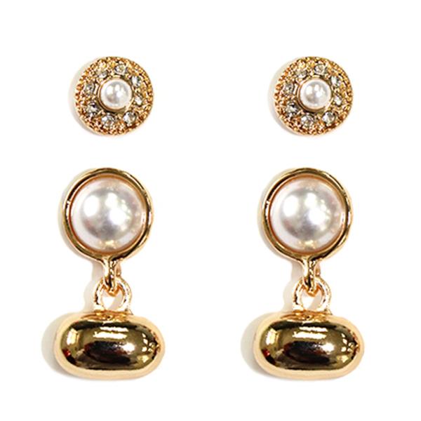 FAUX PEARL SET  EARRINGS