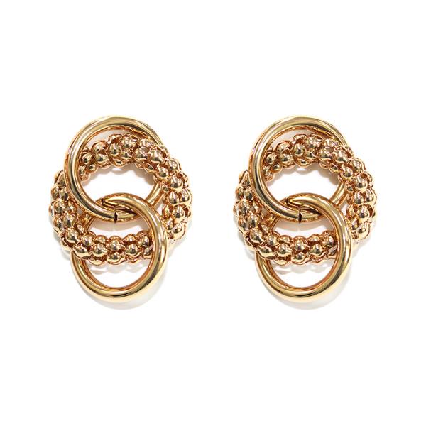 DOUBLE HOOP POST EARRINGS