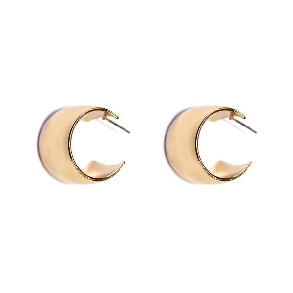 METAL HUGGIE HOOP EARRING