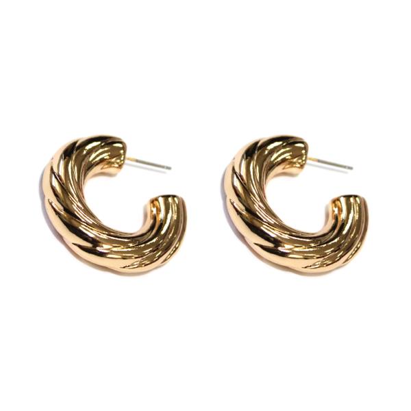 CHUNKY TWIST HOOP EARRING
