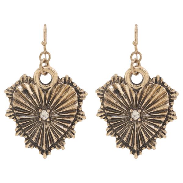 WESTERN HEART DANGLE EARRING