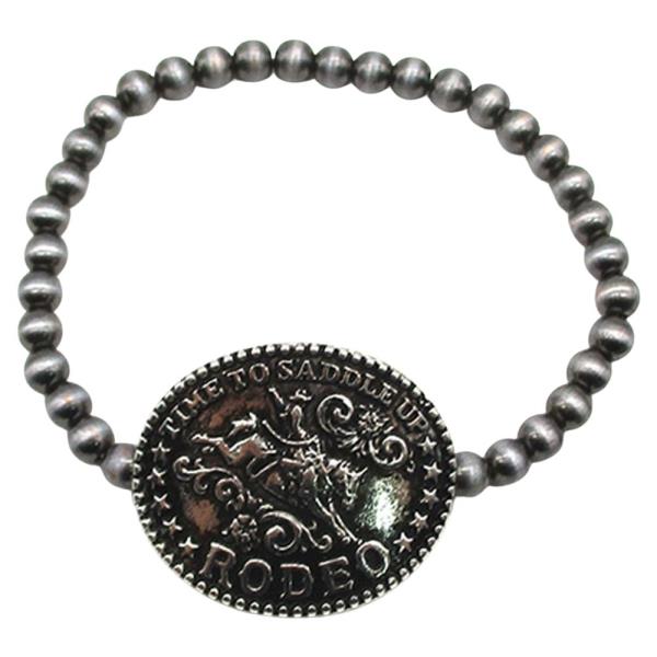 WESTERN TIME TO SADDLE RODEO  BRACELET