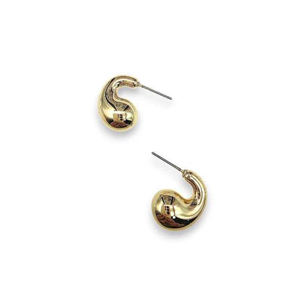 PUFFY DOME HUGGIE HOOP EARRING