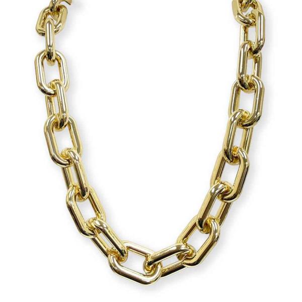 CHUNKY OVAL LINK CHAIN NECKLACE