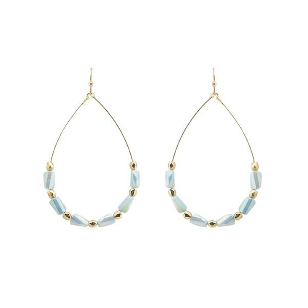 TWIST METAL OVAL HOOP EARRING