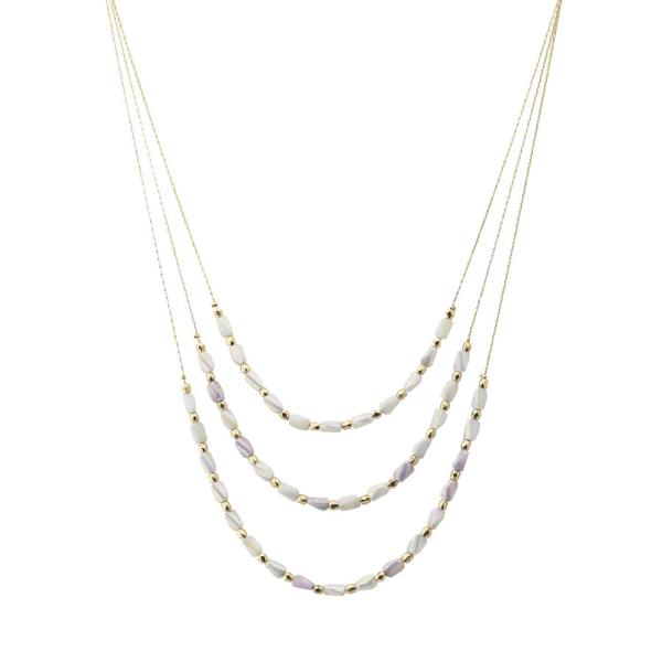 MULTI BEAD LAYERED NECKLACE