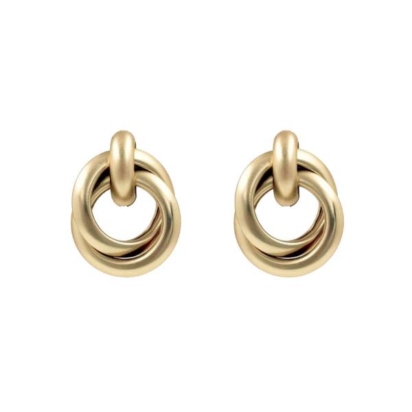 METAL KNOT STUD EARRING