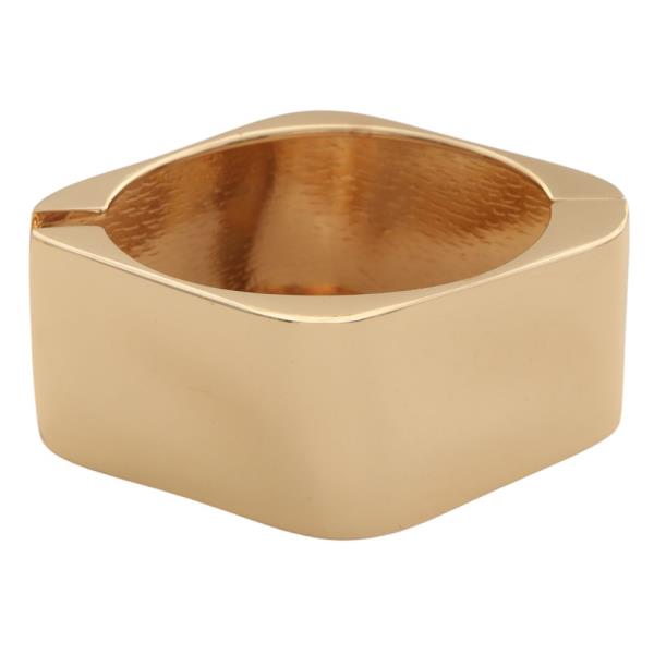 METAL SQUARE HINGED BANGLE BRACELET
