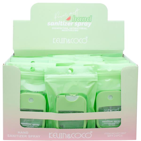 KEVIN AND COCO POWER MIST WATERMELON HAND SANITIZER SPRAY (24 UNITS)