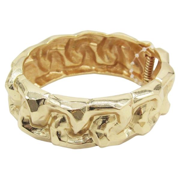 METAL ORGANIC LINK HINGE BRACELET