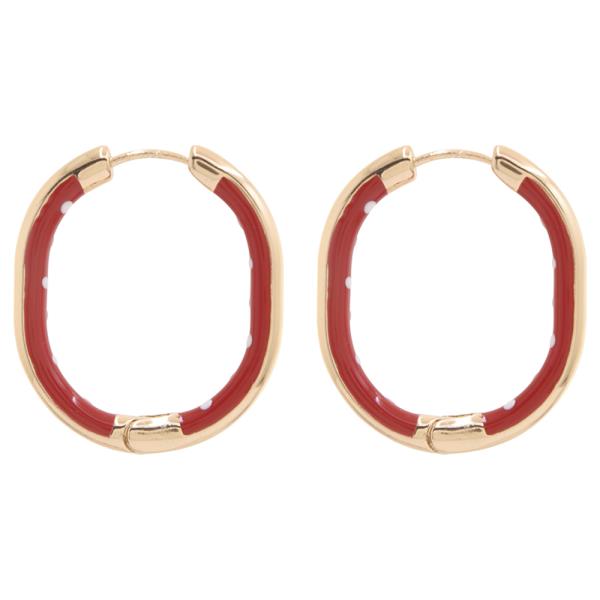 RESIN HOOP EARRING