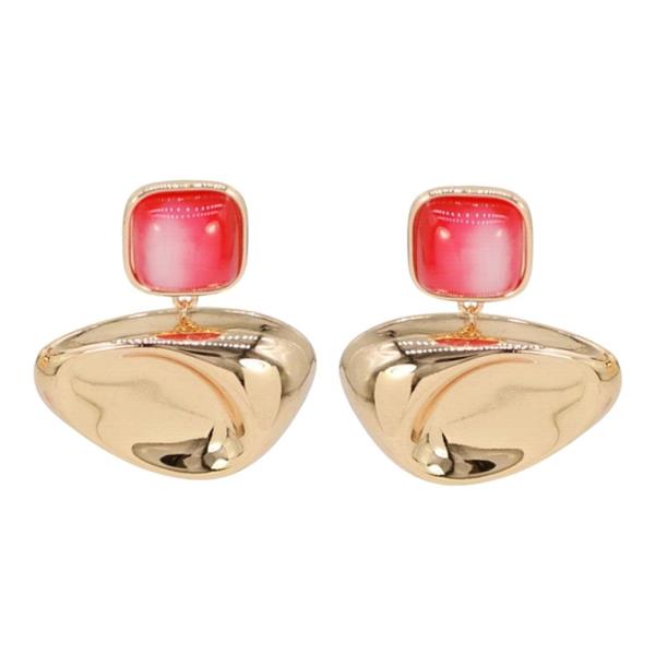 RESIN ABSTRACT STUD EARRING