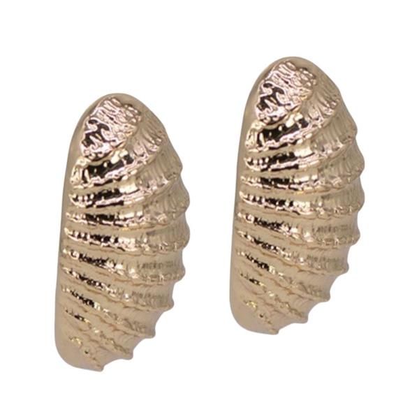 METAL DOME STUD EARRING