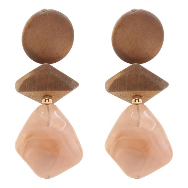 GEOMETRIC DROP EARRING