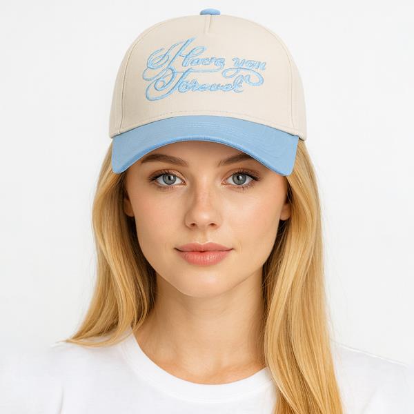LOVE YOU FOREVER EMBROIDERY BASEBALL CAP