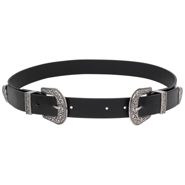 DOUBLE BUCKLE WESTERN DESIGN BELT