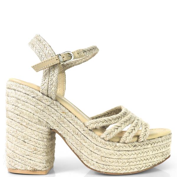 ESPADRILL PLATFORMED HEEL