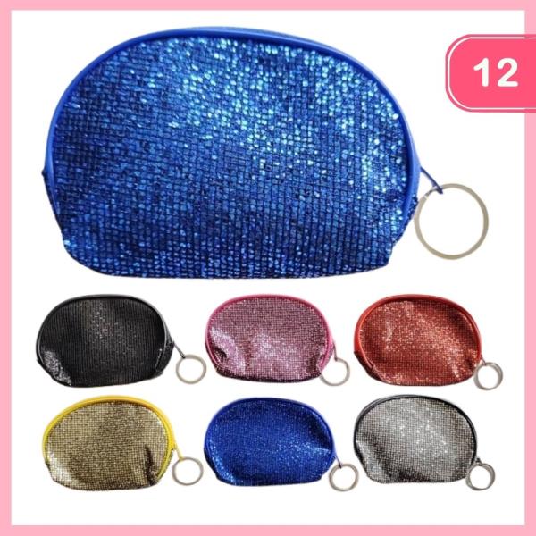 GLITTER COIN PURSE (12 UNITS)