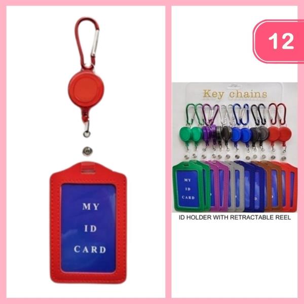 BADGE HOLDER WITH REEL ID HOLDER (12 UNITS)