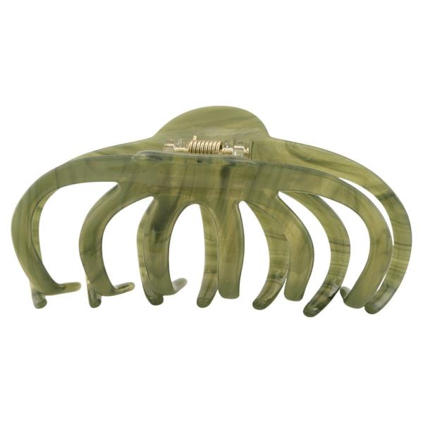 MARBLE RESIN OPEN CLAW HAIR CLIP