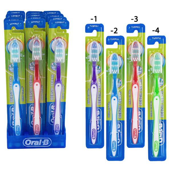ORAL B SHINY CLEAN 3 IN 1 ACTION SOFT TOOTHBRUSH