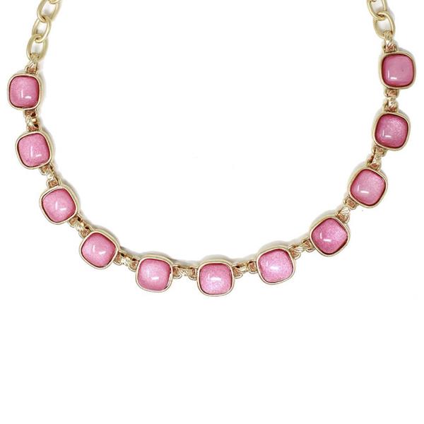 EPOXY STONE CHAIN NECKLACE