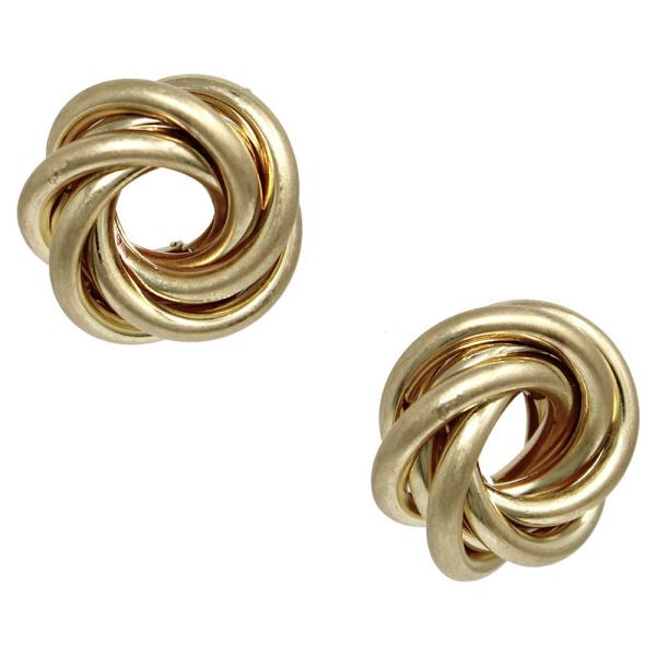 PIPE MULTI LINE TWISTED POST EARRING