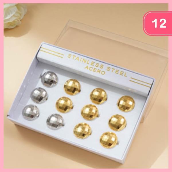 STAINLESS STEEL ROUND RING (12 UNITS)